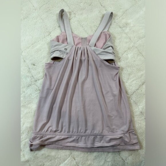 Lululemon back on track pink size 4 women’s athletic bra top waist adjustable - Picture 5 of 5